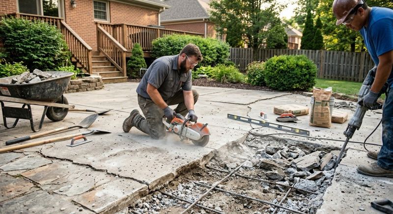 Concrete Pool Patio Repair in Miami Dade County, FL